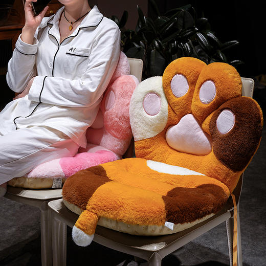 自然醒萌萌猫爪连体坐垫QYL 商品图13