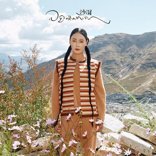 西藏手工邦典条纹马甲  SJF97W234N 商品图1