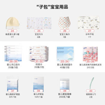 十月结晶待产包40件套春夏产妇入院全套母子组合孕产用品坐月子孕妇礼物 商品图2