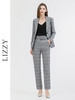 LIZZY 英伦风格纹西装裙型衣摆外套+裤子套装（配腰带）7367 商品缩略图3