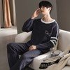【暖男】半边绒睡衣男士冬季加厚加绒珊瑚绒秋冬款2025新款保暖家居服 商品缩略图2