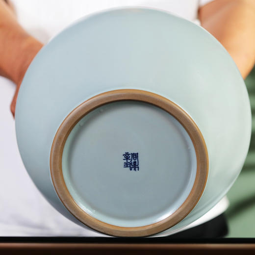 问鼎汝瓷/鼎峰系列/天青辛丑/精工款/纳福瓶 商品图2