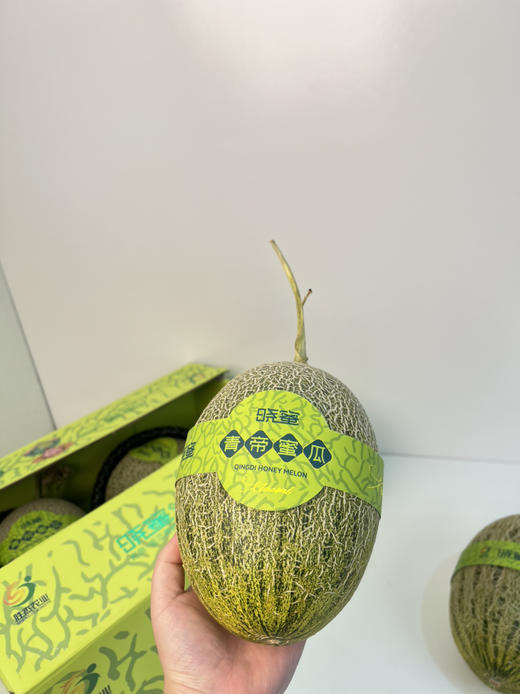 青皮晓蜜甜瓜，瓜皮纤薄，瓜肉多汁 商品图0