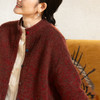 牧衣游原创 羊绒混织毛织外套冬软糯细腻蓬松百搭红色开衫 竹落生 商品缩略图0