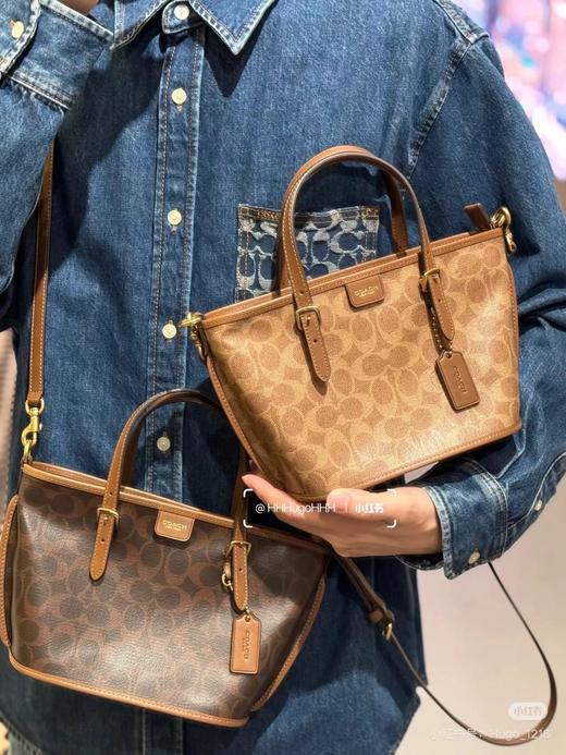 D102053复古感浓烈老花满印taxi菜篮子包手提斜挎包 商品图2