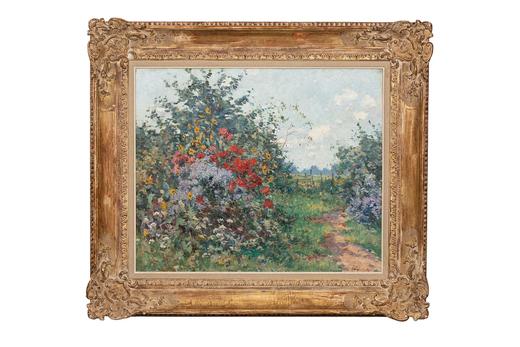 独角鹿西洋古董 19世纪末20世纪初比利时画家Victor Wagemaekers签名创作乡野风景主题布面油画 商品图1