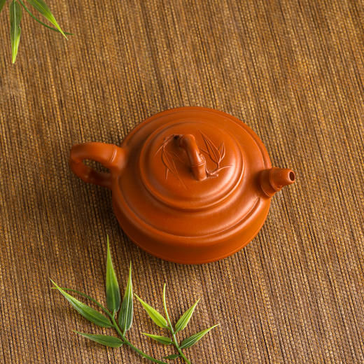 徐云翔双线竹鼓壶原矿朱泥全手工 约210cc 商品图1