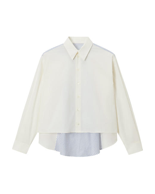 女款拼接长袖衬衫016 商品图0