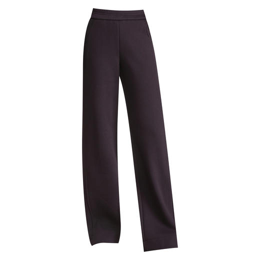 MYX垂坠感毛呢长款直筒裤松紧腰窄版修身阔腿裤2025年冬款洋气休闲裤 商品图4