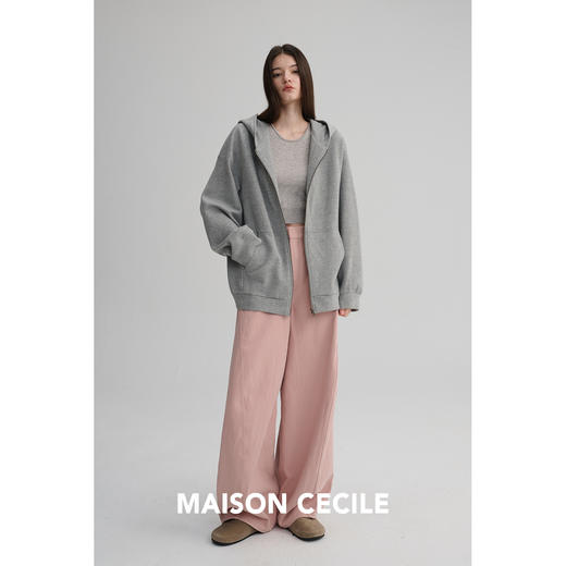 MAISON CECILE 五色|弧形裁剪高级感做旧水洗宽松显瘦休闲工装裤 商品图4