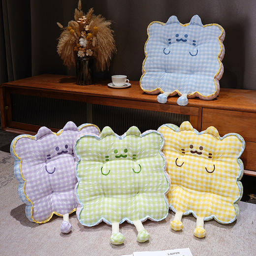 自然醒三维立体PP棉格子喵花瓣坐垫QYL 商品图11