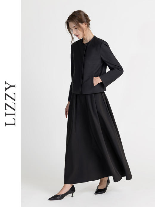 LIZZY早秋知性优雅通勤气质百搭精致短款外套8148 商品图2