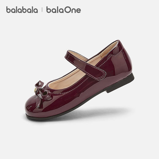 【balaOne】巴拉巴拉童鞋女童公主鞋2025新款春秋鞋子蝴蝶结甜美 商品图0