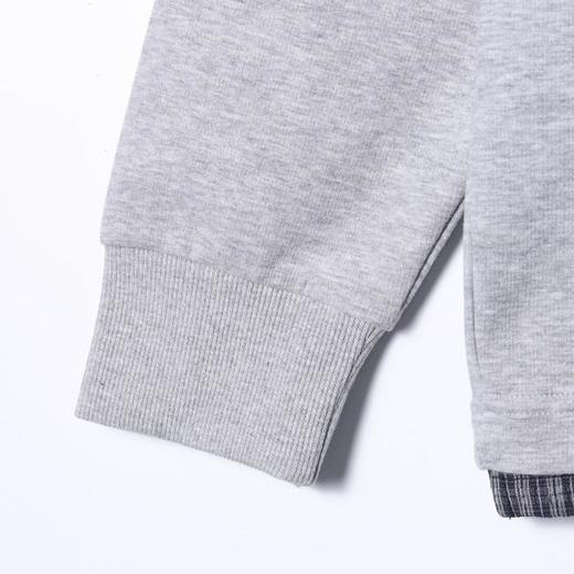 6963SDSA男士秋冬新款痞帅男装宽松潮牌拼接翻领卫衣百搭时尚套头上衣 商品图4