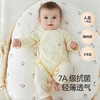 贝瑞加（Babyprints）新生儿连体衣2件装婴儿纯棉衣服初生宝宝内衣长袖薄款爬服 白黄52 商品缩略图8