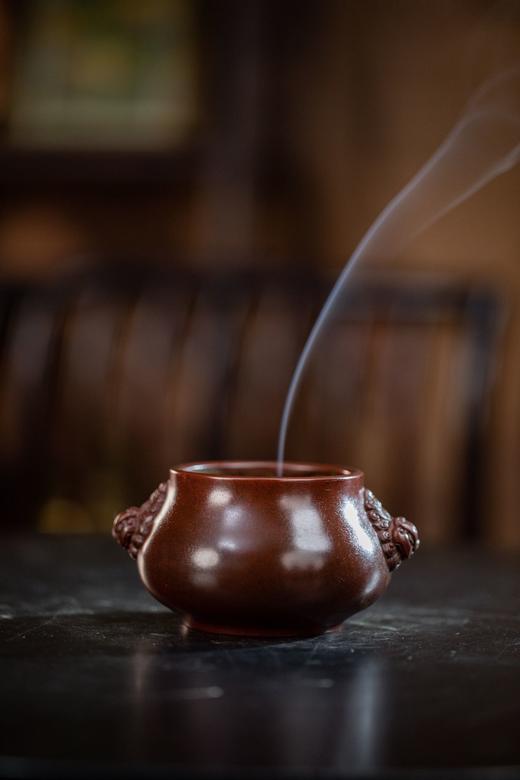 陈巧生制 天鸡耳彝炉铜炉仿古宣德炉 香炉摆件 商品图3