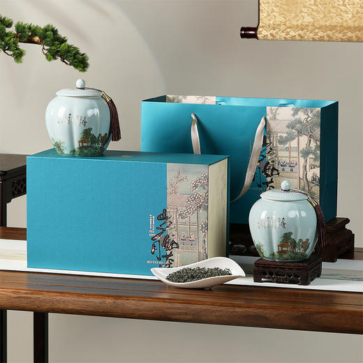 【雅韵风华】微信会员专享 绿茶 源自碧螺春核心产地 明前嫩采 国风茶叶礼盒 净含量250g 商品图0