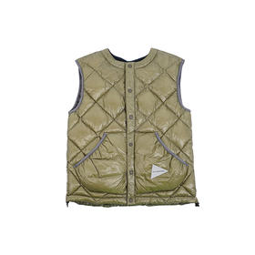 and wander diamond stitch 男女机能超轻保暖钻石格亮面羽绒背心