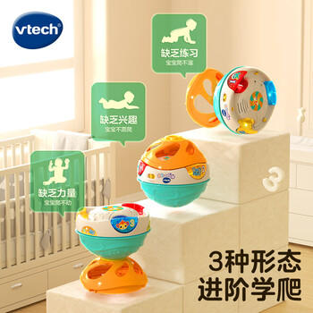 伟易达（Vtech）婴儿玩具6个月+3合1转转球宝宝学爬早教爬行手拍鼓男女孩周岁礼物 商品图1