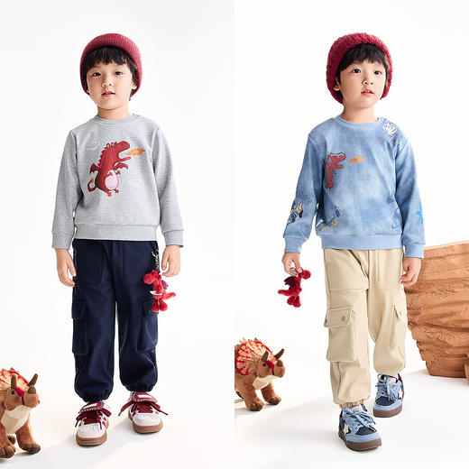 【实体店同款】男童全腰夹裤冬季新款安奈儿童装XB546026 商品图3