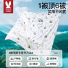 莫尔兔 儿童防踢被夏季薄款宝宝午睡盖被护肚中大童空调被睡袋150*150cm 商品缩略图8