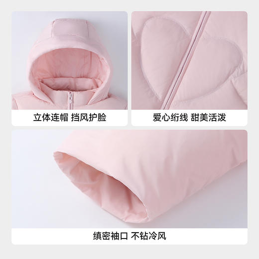 【实体店同款】女童中长款羽绒服冬季新款安奈儿童装XG545045 商品图4