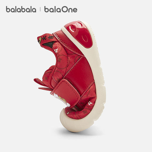 【balaOne】巴拉巴拉宝宝学步鞋新年红色鞋子春秋2025新款婴儿鞋 商品图2