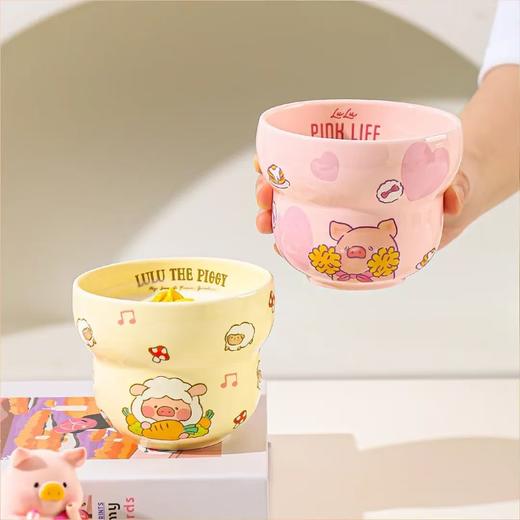 4楼Eubelle欧蓓 川岛屋&lulu猪联名 咖啡杯陶瓷马克杯300ml 手握拿铁杯 活动价：19.9元 商品图3