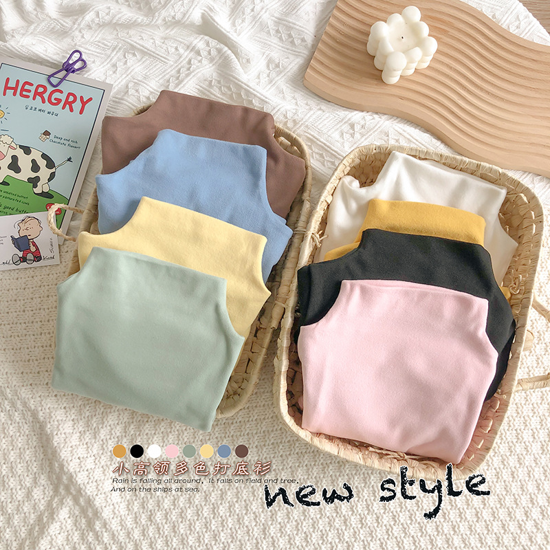 59.9任选3件【儿童德绒半高领打底衫】真的绝绝子!!双面暖绒发热打底衫阳离子面料男女童内搭加绒#异业福利