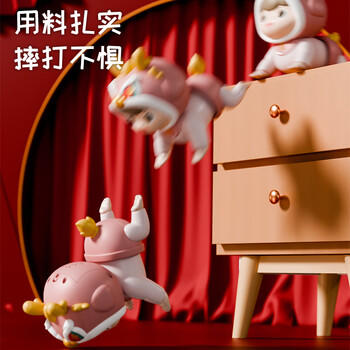 狂野骑士婴儿玩具抬头训练电动爬行玩具学爬早教启蒙宝宝玩具哄娃神器粉 商品图4