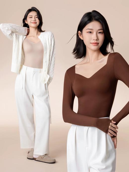 （保暖＋文胸＋塑形一件搞定！）裸感云朵肌底衣 商品图0