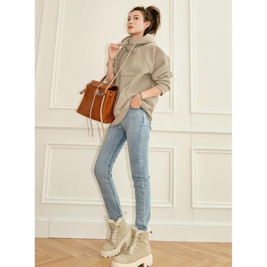  ORIGNAL&CO 双面羊绒毛呢廓形包领外套 750g高克重面料，软糯Q弹，防风贴身保暖，不压身 商品图6