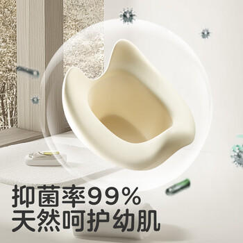 可优比儿童马桶坐便器男孩女宝宝小马桶专用训练厕所便携家用便盆珍珠灰 商品图4