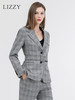 LIZZY 英伦风格纹西装裙型衣摆外套+裤子套装（配腰带）7367 商品缩略图2