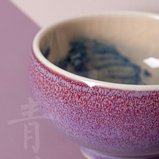 问鼎钧瓷/梦鼎/鹅黄青花/平口杯(一枝春) 商品图1