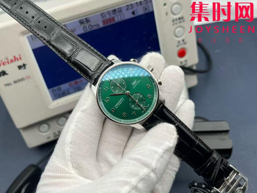 新品 IWC万国表 ZF葡萄牙系列IW371615 葡计透底 新款葡计背透款 绿海王 男士腕表 丹东7750机 商品图0