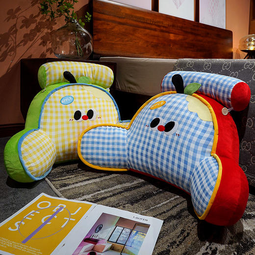 自然醒大眼苹果格子拥抱式腰靠QYL 商品图8