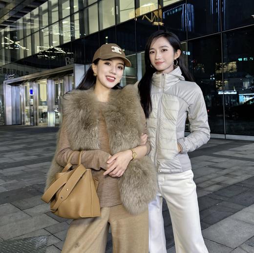 主推款丨NORNS LADY诺恩 【雪绒马甲】100%山羊绒马甲轻奢老钱皮草外套 T25WL01537  商品图1