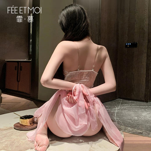 【情趣内衣】霏慕 花漾悸动芭蕾垂荡连体衣ZY141 商品图3