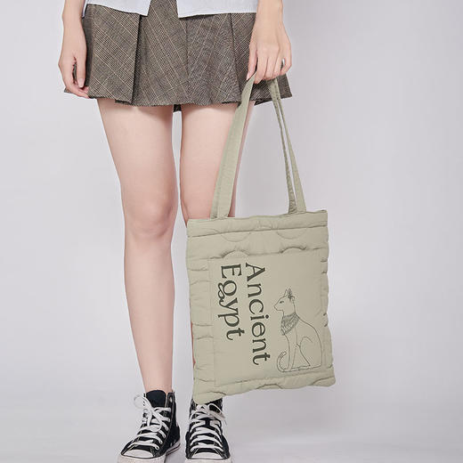 大英博物馆 盖亚·安德森猫系列 珩缝口袋电脑包单肩包 商品图2