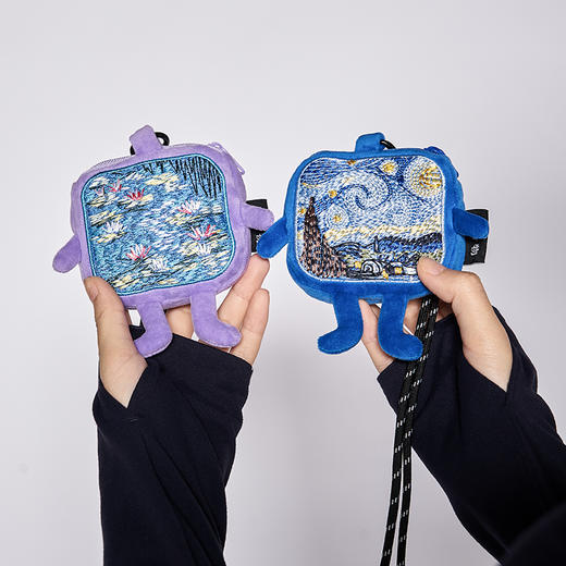 物兮物 致敬大师系列 梵高星空 莫奈睡莲 收纳包挂件 商品图1