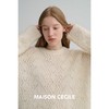 MAISON CECILE羊毛立体针织钩花镂空绒感软糯圆领针织毛衣 商品缩略图1