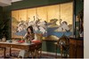 【已售】独角鹿西洋古董 20世纪日本出品「湖畔仙鹤」主题金地纸本设色六曲屏风 商品缩略图1