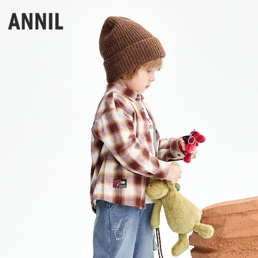 【实体店同款】男童翻领长袖上衣冬季新款安奈儿童装XB541062 商品图2
