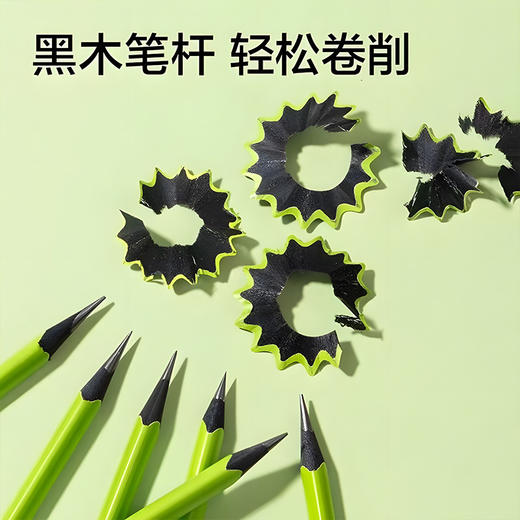 开学福利！【买一盒送一盒 到手20支】缤雹小绿杆三角黑木铅笔小学生用加粗铅芯HB/2B儿童书写铅笔 商品图2