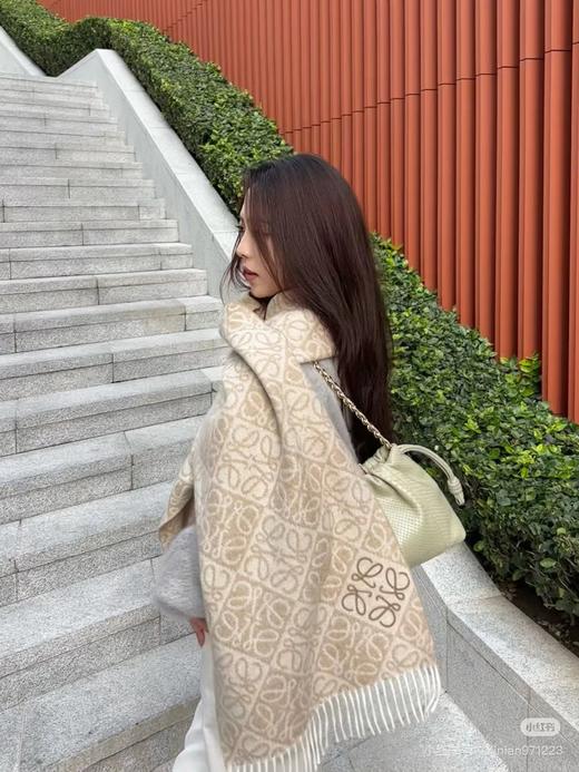 D102059满印LOGO风格设计细腻柔软中性款围巾 商品图11