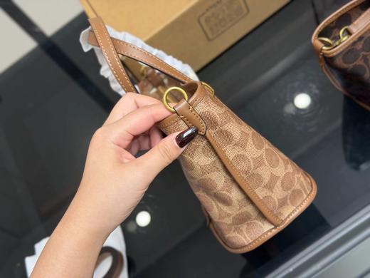 D102053复古感浓烈老花满印taxi菜篮子包手提斜挎包 商品图12