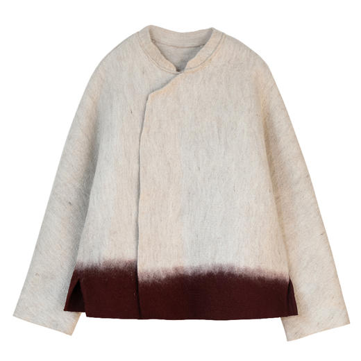 牧衣游原创渐变色佰分佰羊毛毡外套 限量福利款 月绊不支持会员折 商品图4