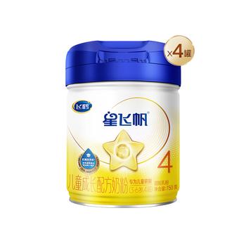 飞鹤星飞帆CBP骨骼发育儿童成长奶粉4段(3-6岁)750g*4罐 商品图2