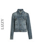LIZZY早秋休闲帅气洗水牛仔都市个性短外套8131 商品缩略图4